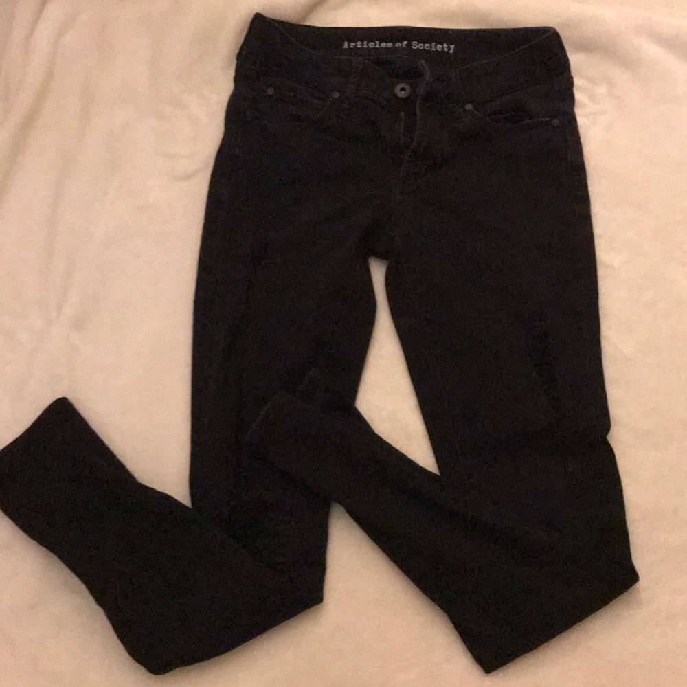 Articles of Society black distressed jeggings